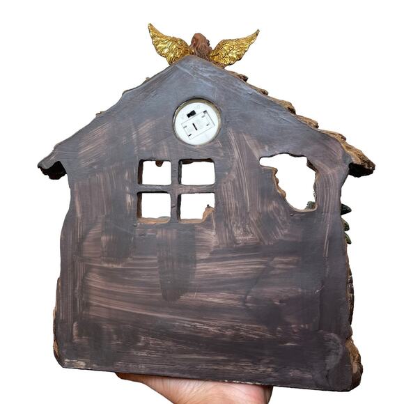 Nativity 3 Dimensional Poly Resin Christmas Light Not Working Wall or Shelf - Picture 2 of 16